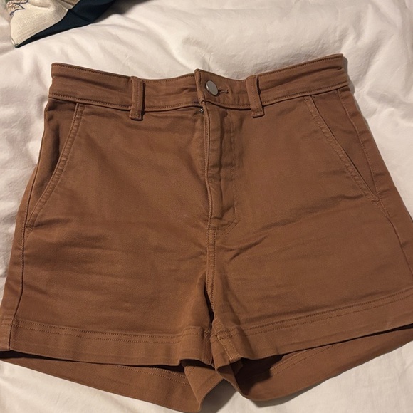 Everlane Pants - Everlane High-Waist Tan Brown Shorts